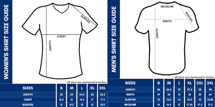 8a Shirt Size Guide
